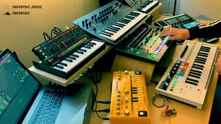 House Music: A Synth Jam w Keystep Pro / Korg Minilogue xd / JU-06A / Roland TR-8  / Behringer TD-3