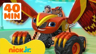 Blaze and the Monster Machines | Missões e Aventuras de Resgate Aéreo do Blaze! | Nick Jr.