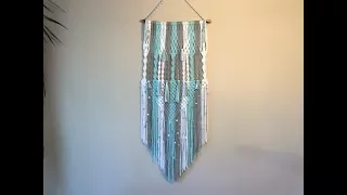 Learn macrame wall hangings - 3 colour pattern