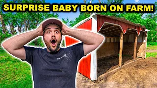 SURPRISE Baby BORN in the BACKYARD FARM!!! (Shocked)