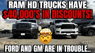 RAM Trucks Have $40,000 In Discounts!!! FORD AND GM ARE IN TROUBLE!