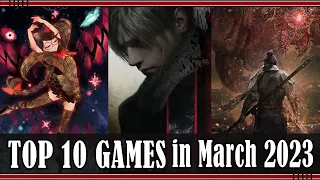 Top 10 Game Releases in March 2023