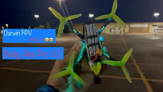 Darwin Baby Ape Pro V2 FPV Drone ( Practice at the parking lot during nighttime)