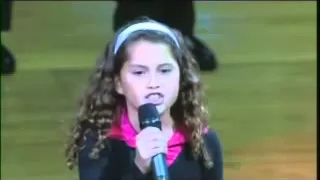 9 Year Old with AMAZING VOICE Sings National Anthem at NBA Game