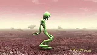 Alien vert qui danse 🤣