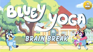 BLUEY YOGA CHALLENGE - Relax & Focus with the Perfect PE Cool Down & Brain Break