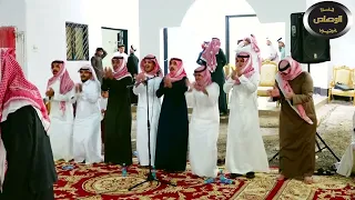 الشاعر فواز العزيزي والشاعر راشد السحيمي في زواج تركي عبدالله موسم الميزاني