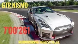 GT Sport -Nissan GTR Nismo- Nurburgring Nordschleife - Time Trial //7'00.261
