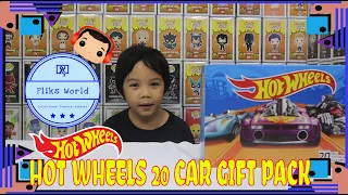 Unboxing Hot Wheels 20 Car Gift Pack #fliksworld #hotwheels