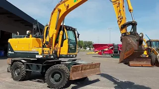 PRIMA Used Equipment: Hyundai Wheel Excavator R140W-9A, 2014