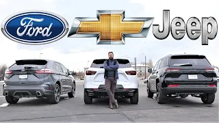 2023 Ford Edge Vs Chevy Blazer Vs Jeep Grand Cherokee: Which American SUV Drives The Best?