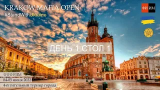 Krakow Mafia Open 2022: день 1, стол 1