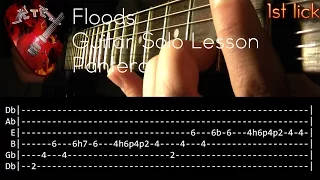 Floods Guitar Solo Lesson - Pantera (with tabs)