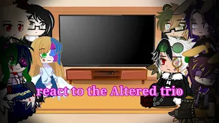 Parents react to the Altered trio |Izuku Afton, Momo Afton and Katsuki Emily AU |angst