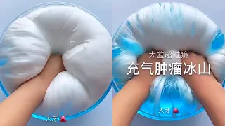 Jiggly iceberg slime - oddly satisfying slime ASMR video compilation #shorts