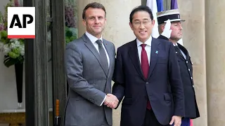 Japanese PM Kishida arrives for bilateral talks with Macron in Paris