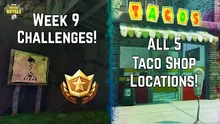 Cinematic Series: Week 9 - Hidden Treasure Map & All 5 Taco Shop Locations! #SoaRRC Fortnite