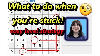 Using Intersecting Lines When you're stuck on a Sudoku Puzzle - Basic Strategy