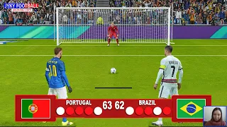 PES 2021 - Brazil vs Portugal - Penalty Shootout