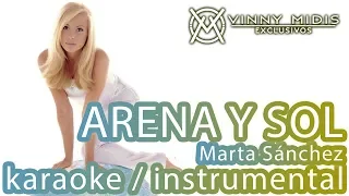Arena y Sol (INSTRUMENTAL / Karaoke) - Marta Sánchez