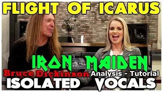 Iron Maiden - Flight Of Icarus - Bruce Dickinson - ISOLATED VOCALS -  Ken and Gabriela Analysis