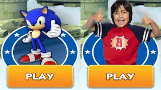 Sonic Dash vs Tag with Ryan Android Gameplay
