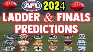 AFL- 2024 Ladder & Finals Predictions