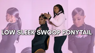 Low Sleek Side Swoop Ponytail | Natural Hair | Best 2022 Method