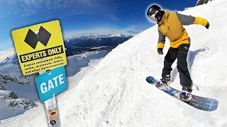 How To Snowboard Steep Double Black Diamonds