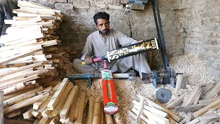 The Cricket Bat Making with amazing skill