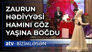 Fatimə və Xəqaninin CANLI EFİRDƏ NİŞAN MƏRASİMİ BAŞ TUTDU - Bizimləsəm