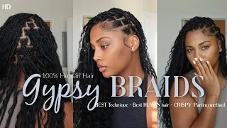 HOW TO: DIY THE EASIEST GYPSY/ BOHO KNOTLESS BRAIDS | 100% HUMAN HAIR + CLEAN PARTS W/ @YWIGS HAIR.