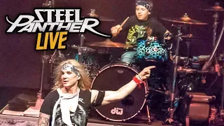 10 year old drummer w/Steel Panther