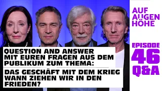 Q&A - DAS GESCHÄFT MIT DEM KRIEG mit Gabriele Gysi, Daniele Ganser, Hans-Joachim Maaz und Uli Masuth