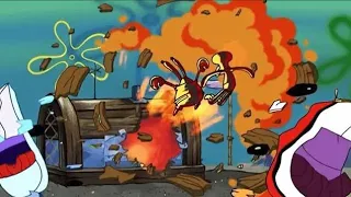 A variety of SpongeBob explosions for no reason