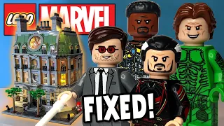 LEGO Marvel Doctor Strange Sanctum Sanctorum - Fixing the Minifigures with Firestar Toys!