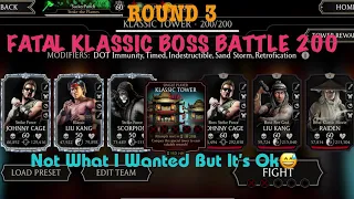 Fatal Klassic Tower Boss Battle 200+Rewards| Round 3| Better Luck Next Time| MK Mobile Gaming