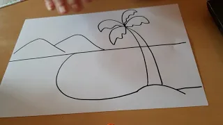 Desenho com linhas curvas, retas, inclinadas e onduladas.