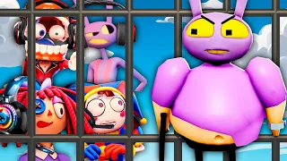 The Amazing Digital Circus Characters Play JAX BARRY'S PRISON RUN!