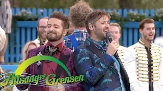 Gjengen fra Teigen-musikalen synger «Optimist» (Allsang på Grensen 2019)