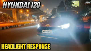 Hyundai I20 Facelift Asta Optional Headlights Response In Night ~ Is It Good In Night Or Not🤔??