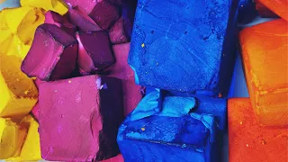 22 Brightly Dyed BSN Blocks | Thank You for 2k+ on IG 🥳 | Gym Chalk ASMR | So Relaxing 💗🌟💗