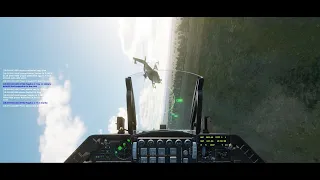 DCS F16 When You Get Distracted By A Helicopter