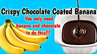 CRISPY CHOCOLATE COATED BANANA | DIY CHOCOLATE COATED BANANA | FROZEN CHOCOLATE BANANA RECIPE