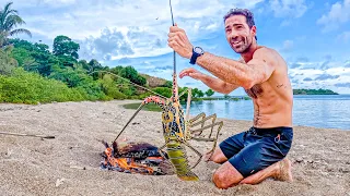 SOLO REMOTE REEF HUNTING (Tuna, Lobster & Coconut Feast)