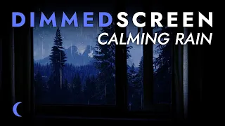 Calming Rain Sounds for Sleeping with Open Window - Dimmed Screen | Relaxing Rain for Deep Sleep