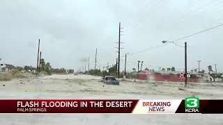 Tropical Storm Hilary brings flash flooding to Palm Springs area