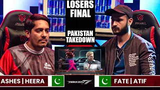 ATIF BUTT (Akuma) vs HEERA MALIK (Steve) LOSERS FINALS | Takedown Pakistan Event 2023- Tekken 7