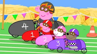 Peppa Pig in Hindi - Go Karting - गो-कार्ट्स - हिंदी Kahaniya - Hindi Cartoons for Kids
