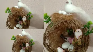 Jute  Craft Ideas For Home Decoration Ideas How to make jute Nest /Easy DIY #jute #birds #art #decor